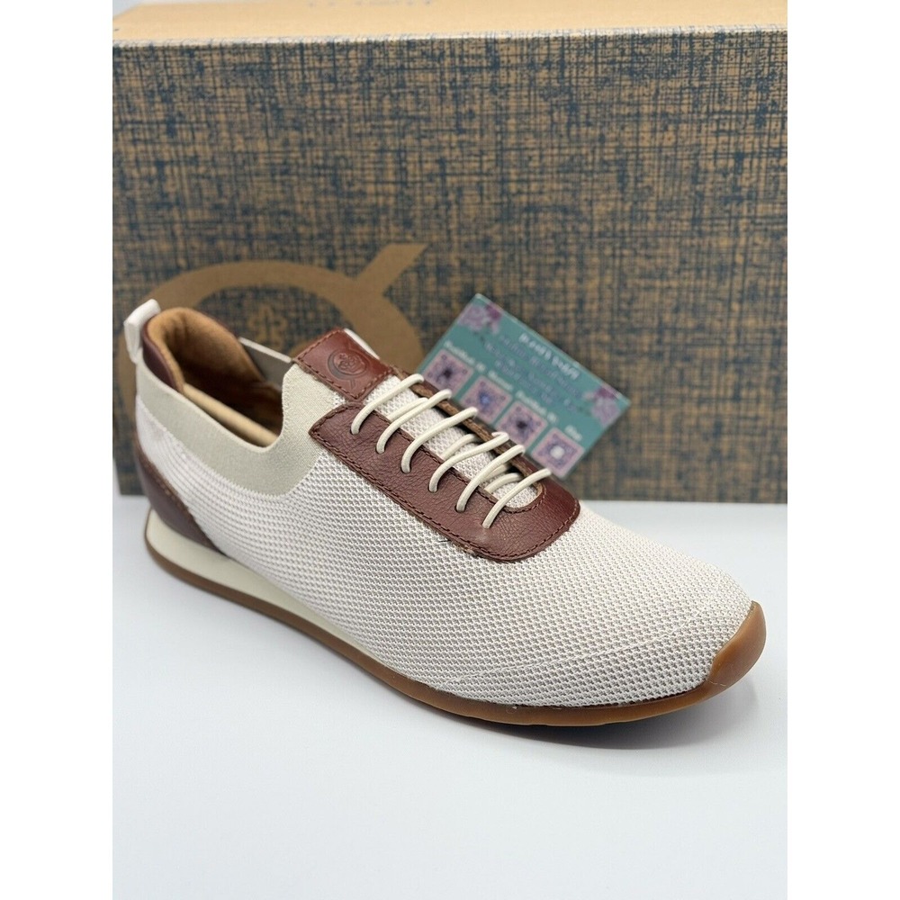 Born Crown Barrett Men's Casual Sneakers White Size 11 - Lightweight Knit